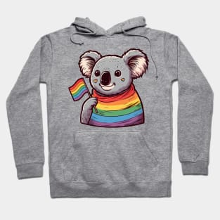 Gay Pride Koala Bear Hoodie